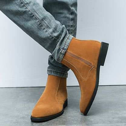 Men's Classic Cow Leather Upper Chelsea Boots