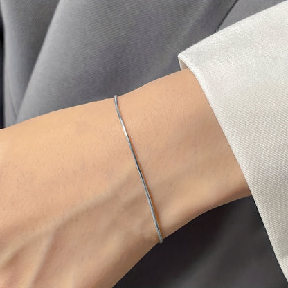 Plated Stainless Steel Snake Chain Bracelet