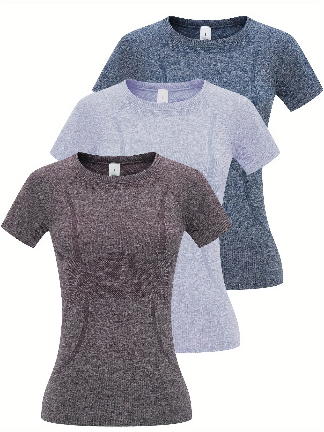3pcs Women's Sports Fitness Running Top