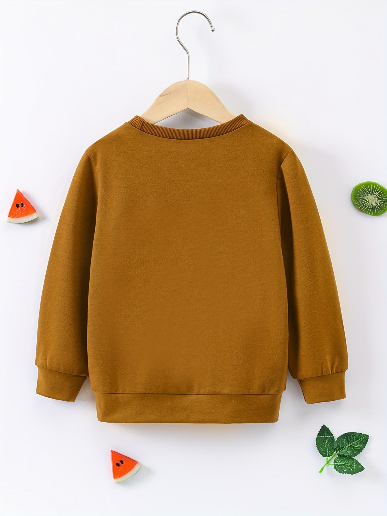 Girls Pullover Sweatshirt, Casual Printed Long Sleeve Crew Neck Top