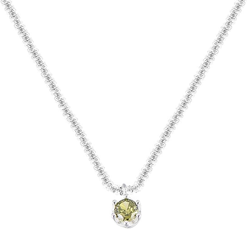 Clavicle Chain Necklace for Women - 14K Gold/Silver Plated Tennis Necklace