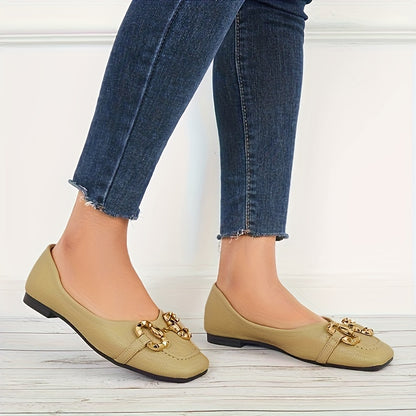 Women's Metal Decor Flat Shoes & Comfortable Shoes