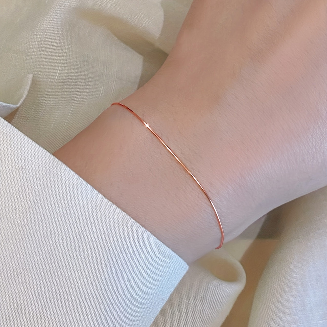Plated Stainless Steel Snake Chain Bracelet