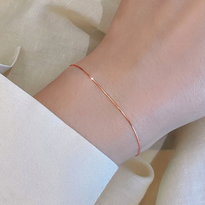 Plated Stainless Steel Snake Chain Bracelet