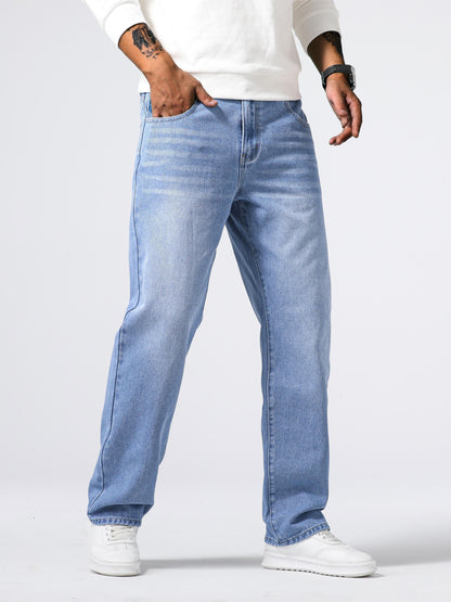 Loose Fit Straight Leg Jeans