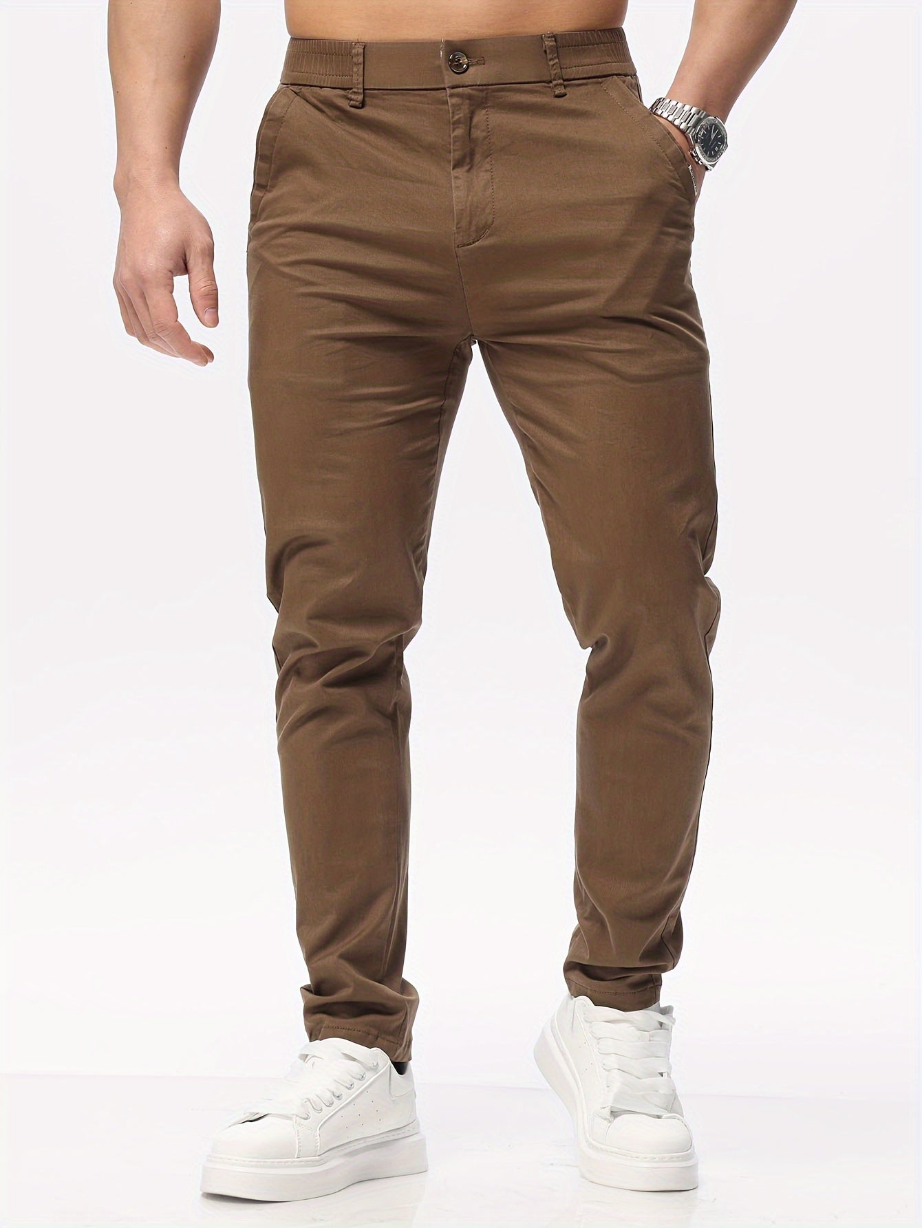 Men's Stretch Slim-Fit Casual Cotton Blend Pants