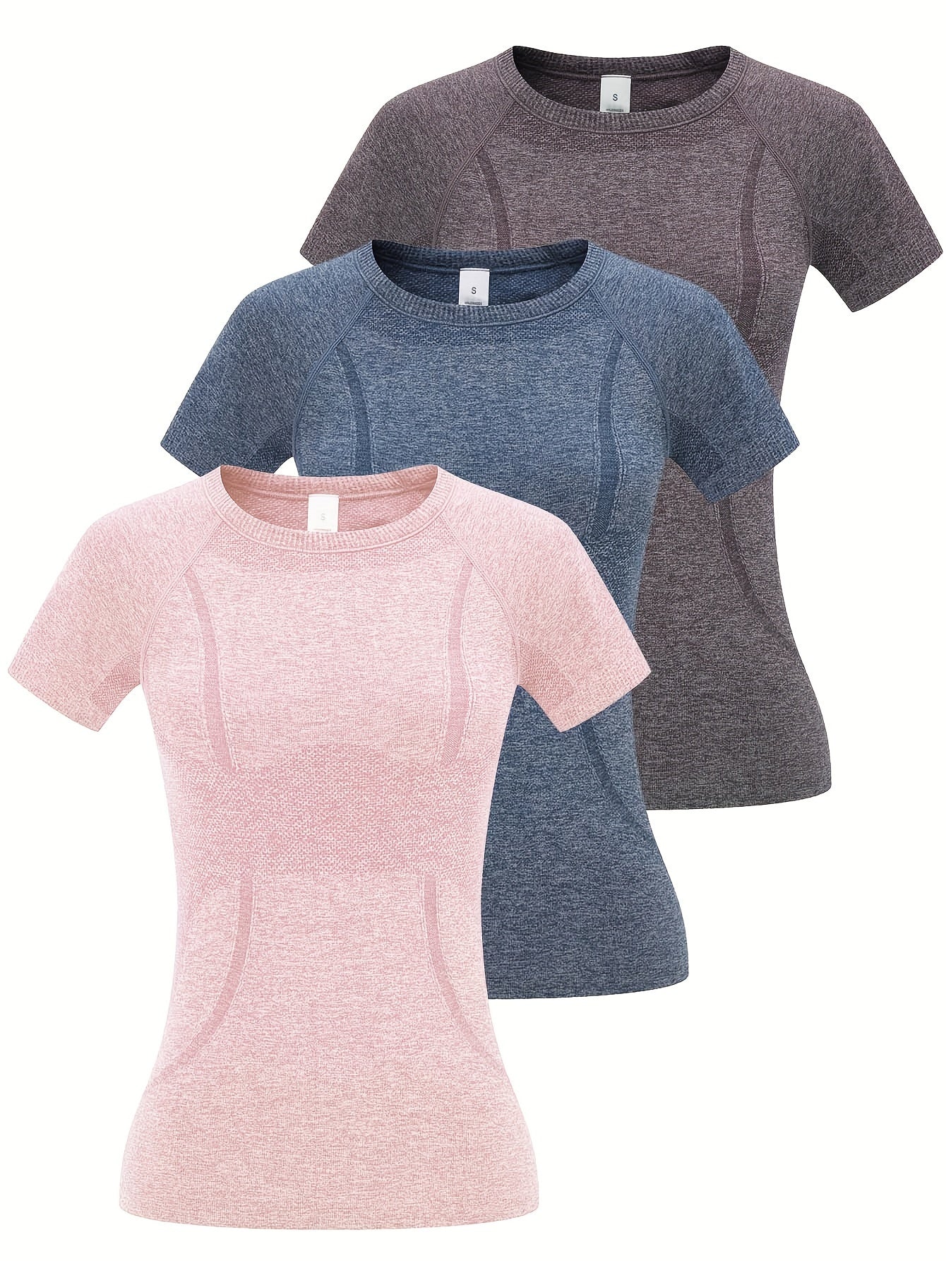 3pcs Women's Sports Fitness Running Top