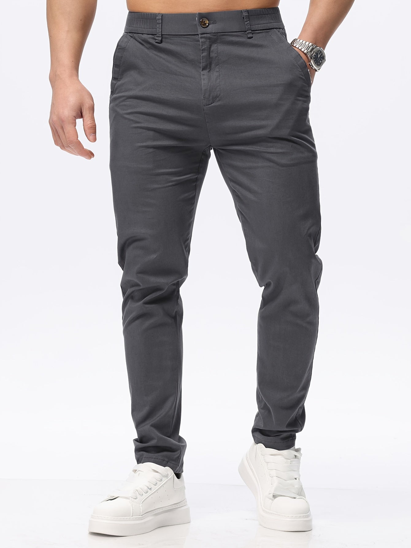 Men's Stretch Slim-Fit Casual Cotton Blend Pants
