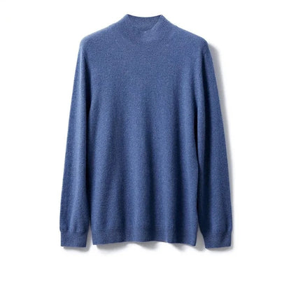 Autumn Half Collar Pullover, Long Sleeve Soft Knit Top