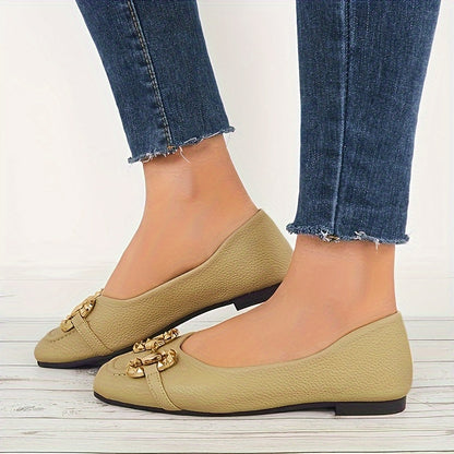 Women's Metal Decor Flat Shoes & Comfortable Shoes