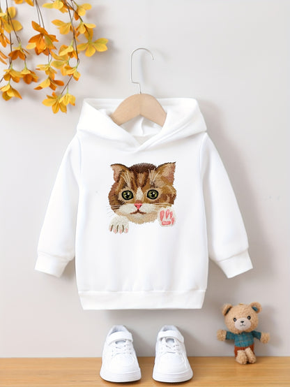 Toddler Girls Long Sleeve Hooded Sweatshirt