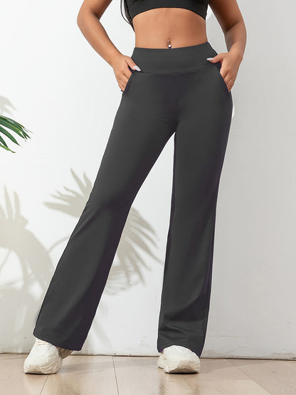 Solid Color Casual Yoga Pants