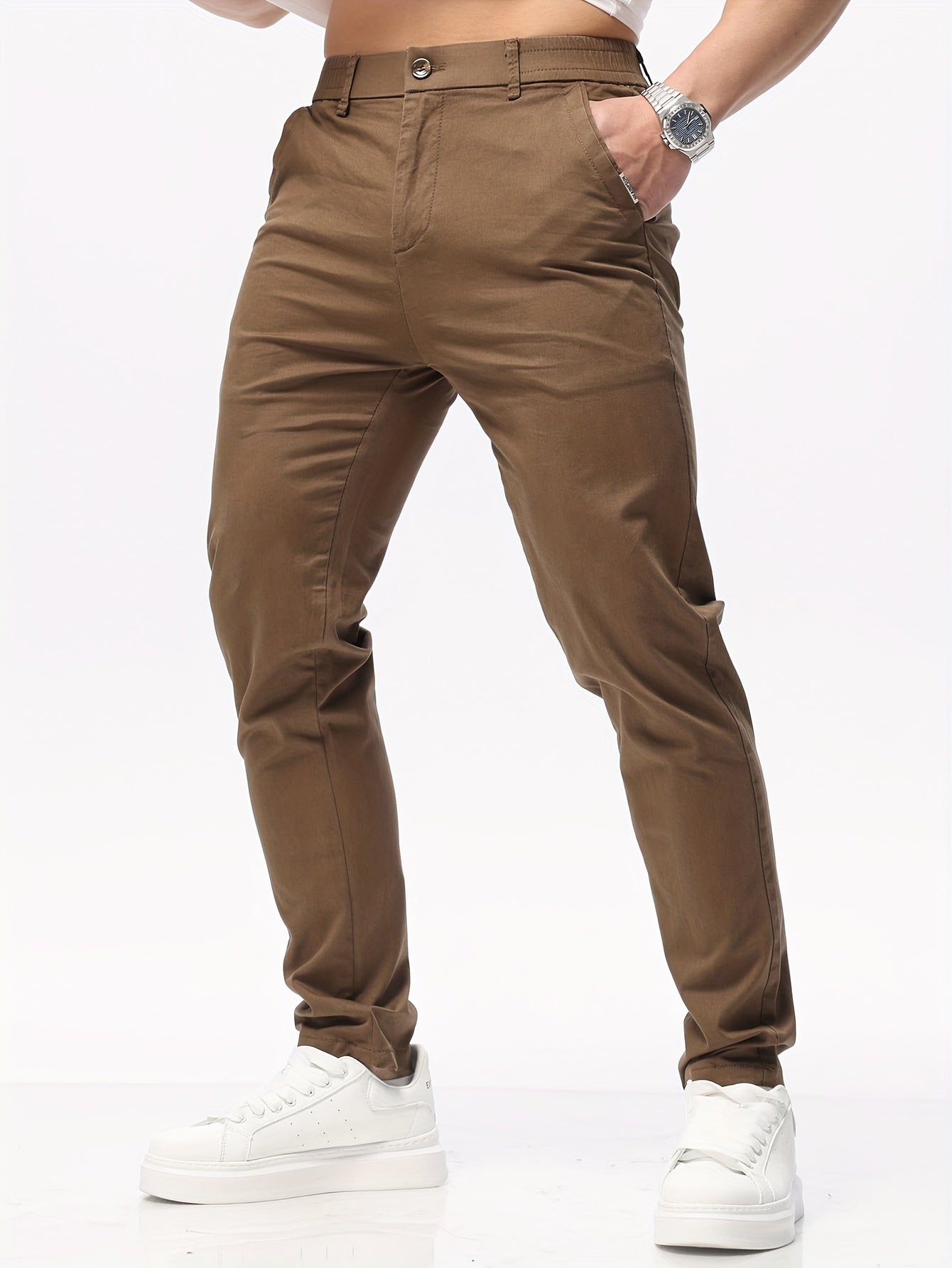 Men's Stretch Slim-Fit Casual Cotton Blend Pants