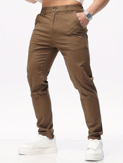Men's Stretch Slim-Fit Casual Cotton Blend Pants