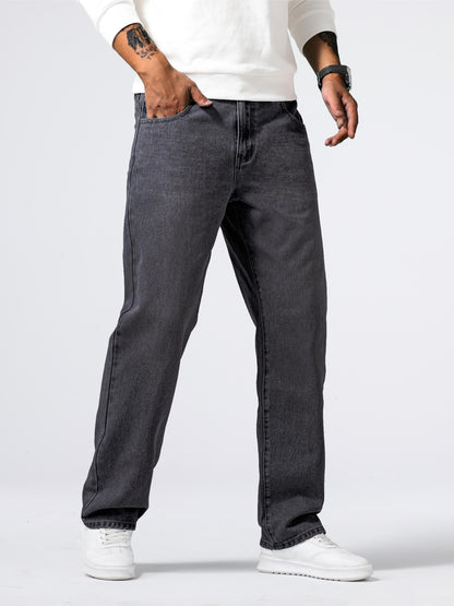 Loose Fit Straight Leg Jeans