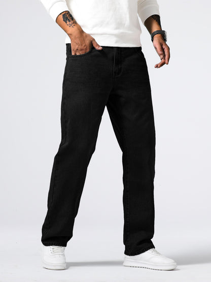 Loose Fit Straight Leg Jeans