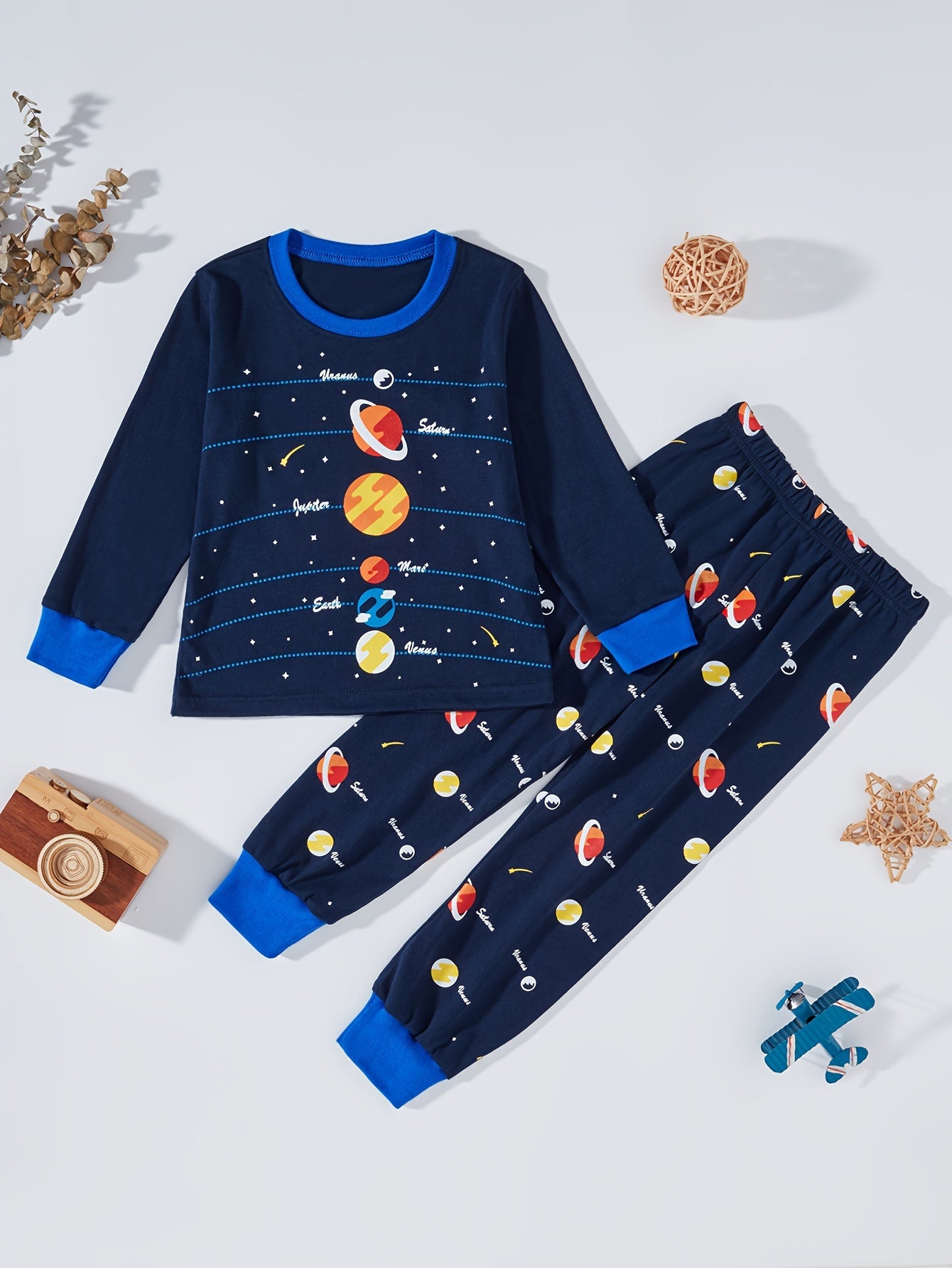 Toddler Boys 2-piece Trendy Pajama Sets